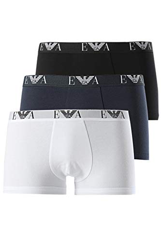 Emporio Armani CC715 Trunk 3er Pack XXL Weiss/Schwarz/Blau (56110) von Emporio Armani