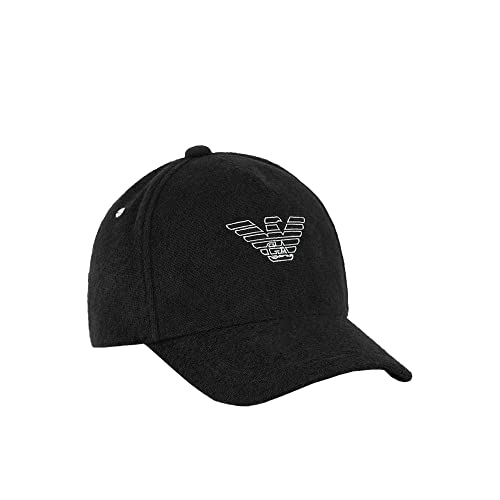 Emporio Armani Cap Baseball Basecap Schirmmütze Schwarz Black One Size von EMPORIO ARMANI