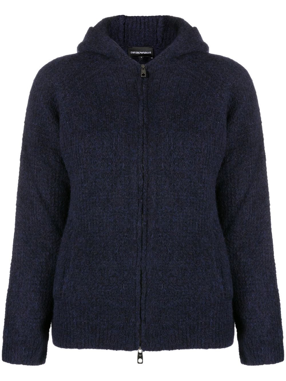 Emporio Armani Cardigan mit Kapuze - Blau von Emporio Armani