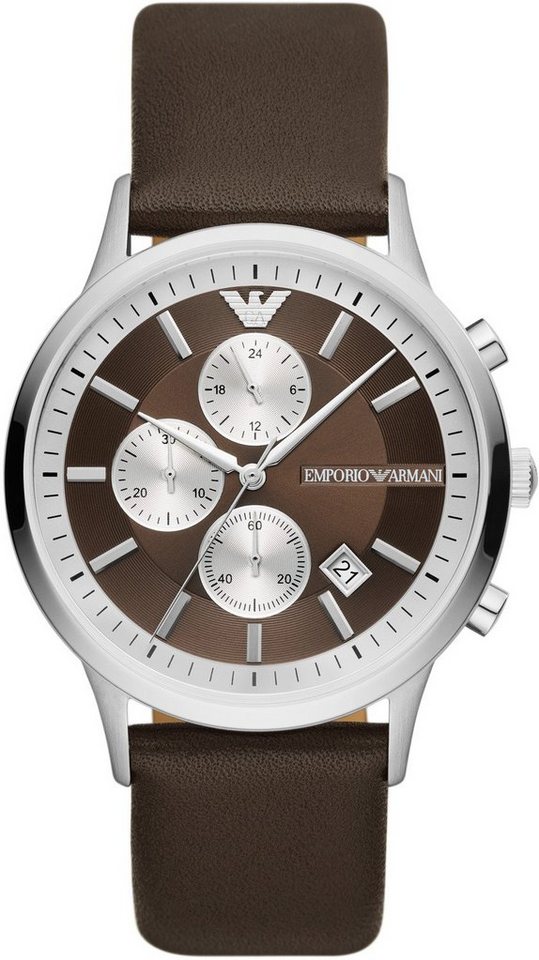 Emporio Armani Chronograph AR11490, Quarzuhr, Armbanduhr, Herrenuhr, Stoppfunktion, Datum, analog von Emporio Armani