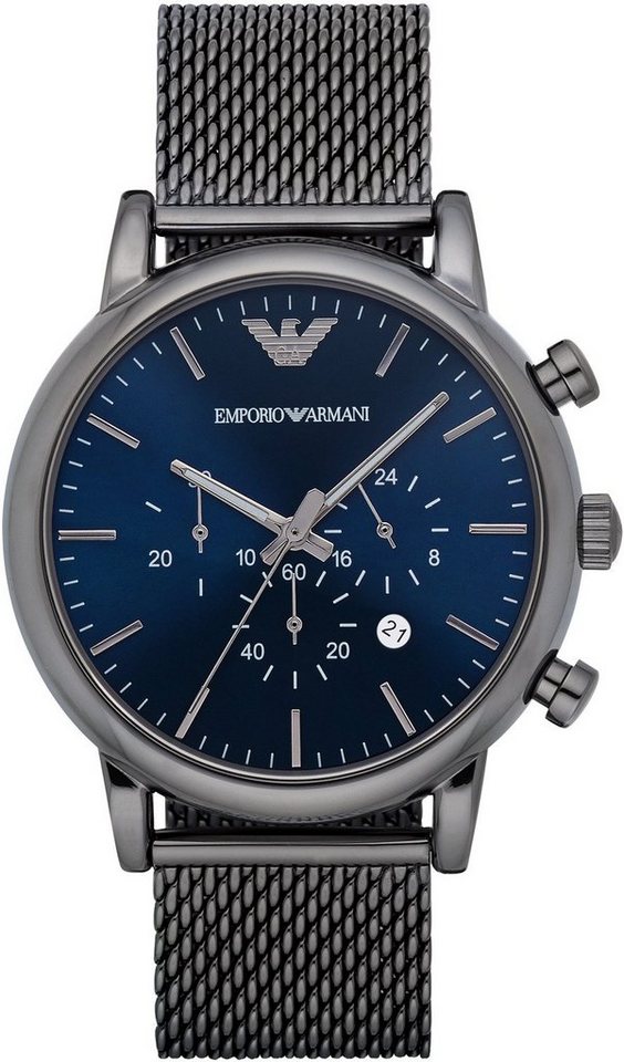 Emporio Armani Chronograph AR1979, Quarzuhr, Armbanduhr, Herren, Stoppfunktion, Datum, 12/24-Std.-Anzeige von Emporio Armani