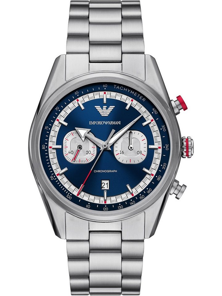 Emporio Armani Chronograph Emporio Armani Herren-Uhren Analog Quarz, Klassikuhr von Emporio Armani