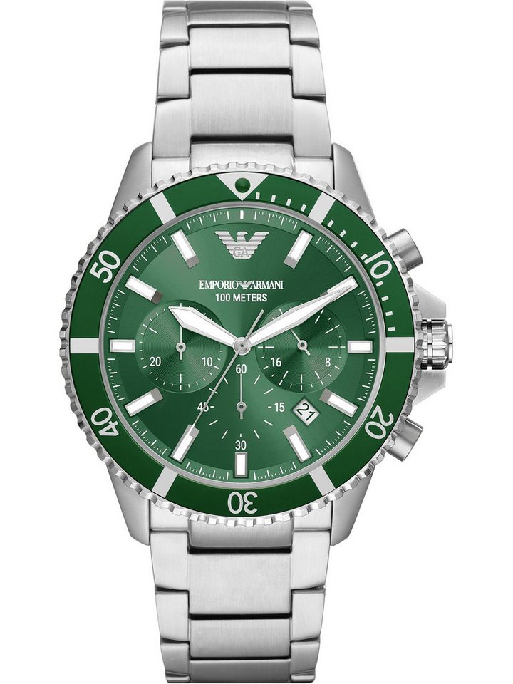 Emporio Armani Chronograph Emporio Armani Herren-Uhren Analog Quarz von Emporio Armani