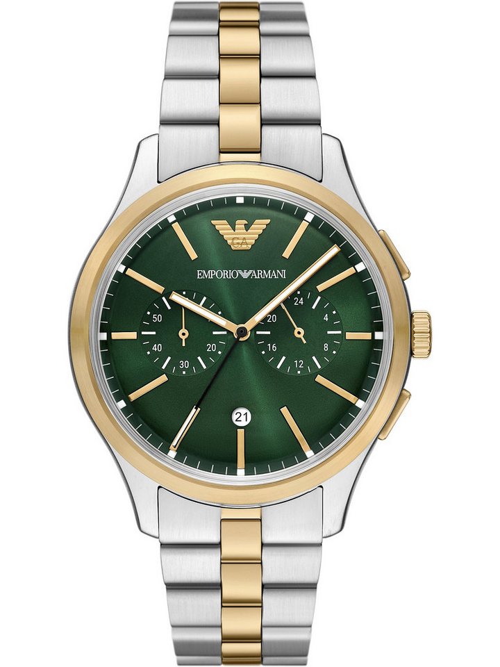Emporio Armani Chronograph Emporio Armani Herren-Uhren Analog Quarz von Emporio Armani