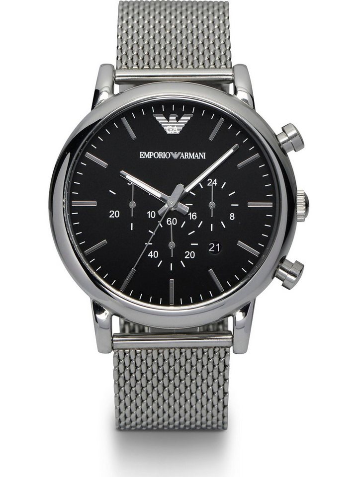 Emporio Armani Chronograph Emporio Armani Herren-Uhren Analog Quarz von Emporio Armani