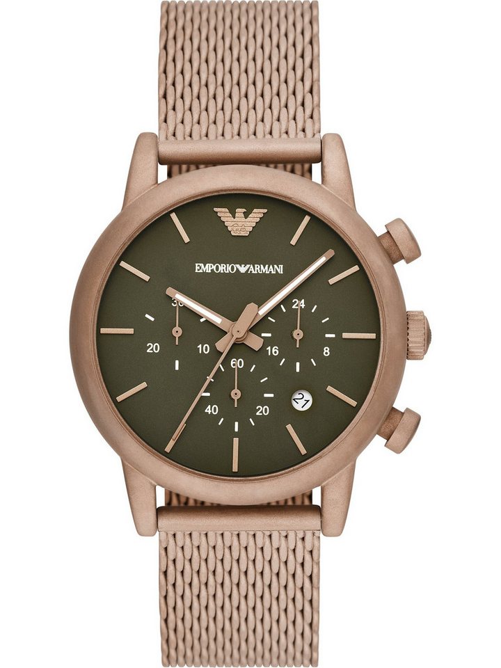 Emporio Armani Chronograph Emporio Armani Herren-Uhren Analog Quarz von Emporio Armani