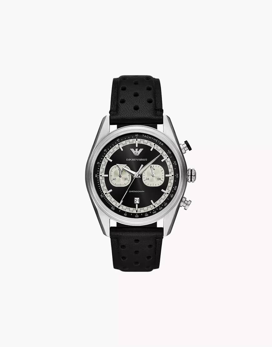 Emporio Armani - Chronograph für Herren aus schwarzem Edelstahl, AR11635 von Emporio Armani