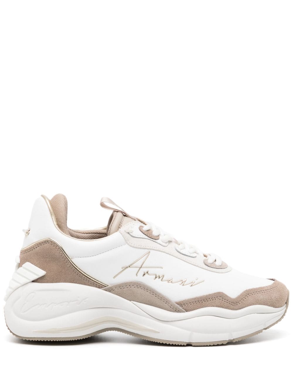 Emporio Armani Chunky Sneakers mit Logo - Weiß von Emporio Armani