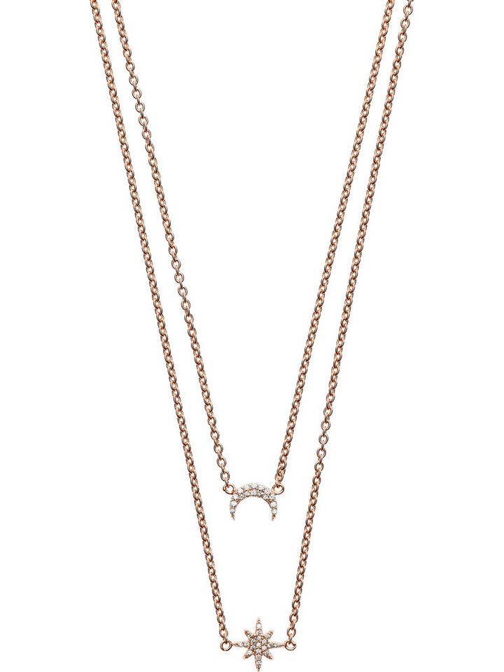 Emporio Armani Collier Emporio Armani Damen-Kette 925er Silber Zirkon von Emporio Armani