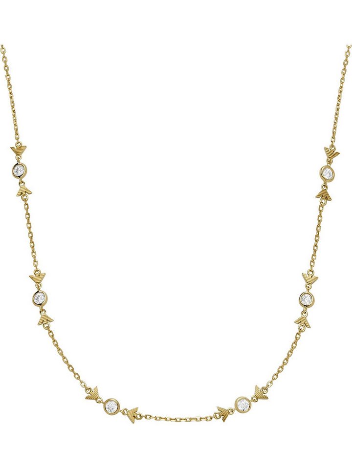 Emporio Armani Collier Emporio Armani Damen-Kette 925er Silber Zirkonia von Emporio Armani