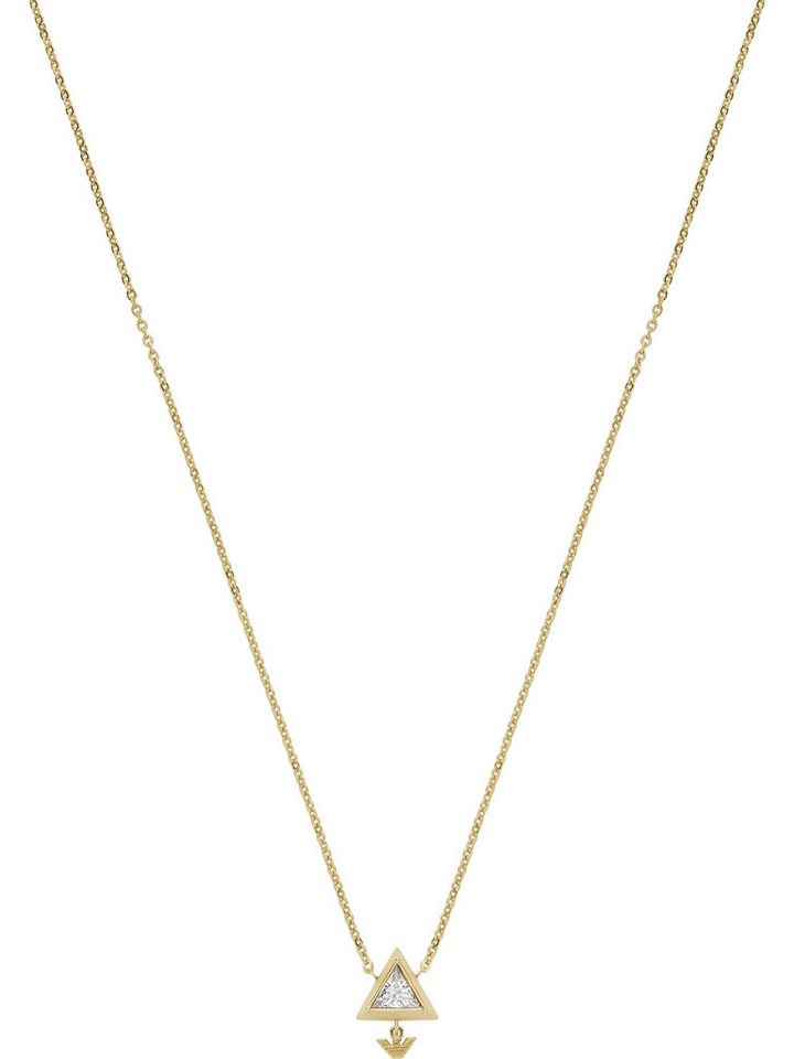 Emporio Armani Collier Emporio Armani Damen-Kette Edelstahl Glasstein von Emporio Armani
