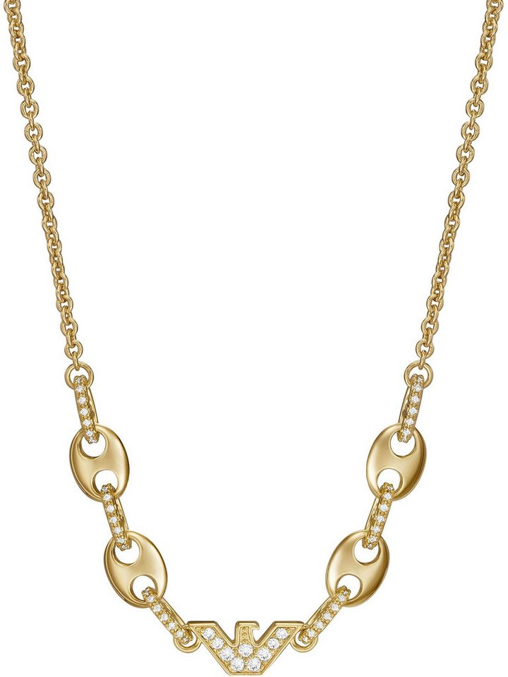 Emporio Armani Collier Emporio Armani Damen-Kette Metall Zirkonia von Emporio Armani