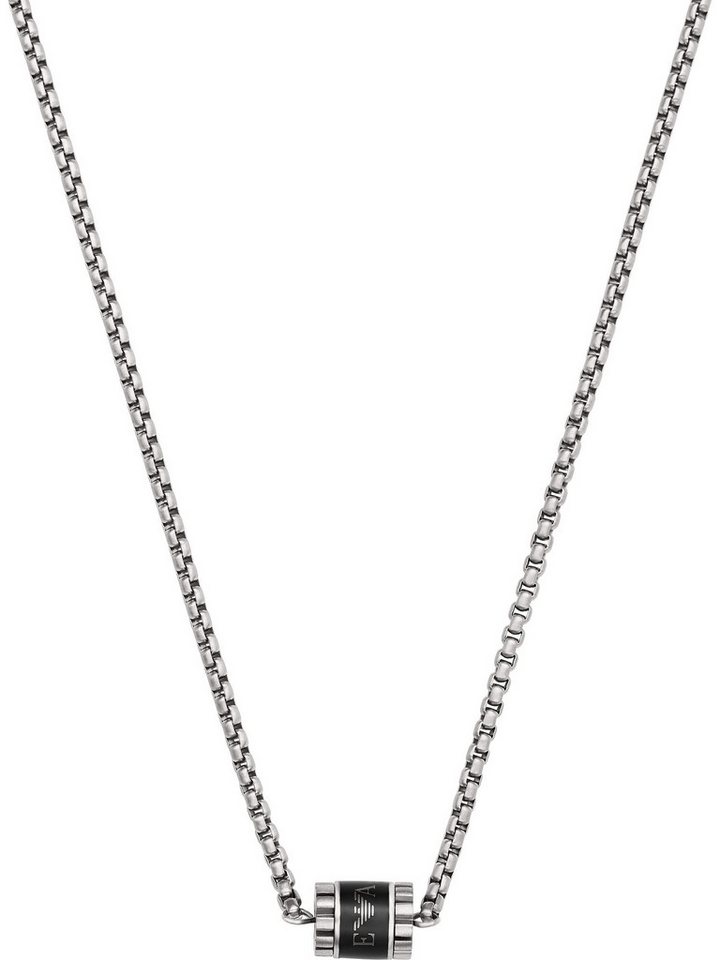 Emporio Armani Collier Emporio Armani Herren-Kette Edelstahl, Kunstharz von Emporio Armani