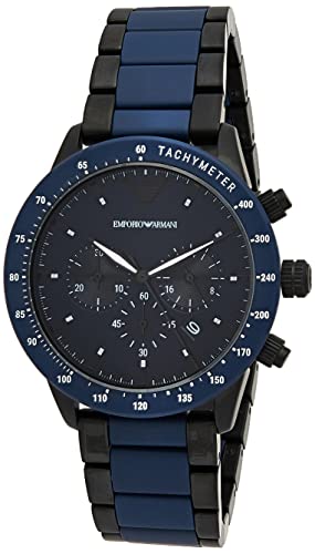 Emporio Armani Herren Quarz-Chronograph Uhr mit Armband AR70001 von Emporio Armani