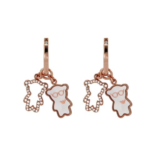 Emporio Armani Damen-Ohrringe aus Edelstahl oder Halbedelmetall mit Bügel-, Haken- oder Pfostenverschluss, Rosa Erröten Emporio Armani Damen-Ohrringe aus Edelstahl oder Halbedelmetall mit Bügel-, Haken- oder Pfostenverschluss, Rosa Erröten von Emporio Armani