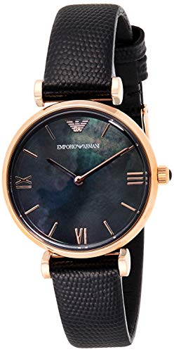 Emporio Armani Damen Analog Quarz Uhr mit Leder Armband AR11060 Emporio Armani Damen Analog Quarz Uhr mit Leder Armband AR11060 von EMPORIO ARMANI