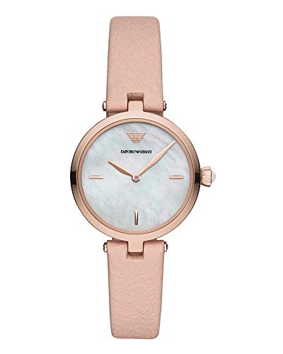 Emporio Armani Damen Analog Quarz Uhr mit Leder Armband AR11199 von Emporio Armani