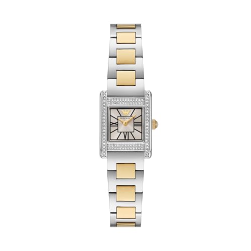 Emporio Armani Damen-Armbanduhr mit zwei Zeigern, goldfarben, Edelstahl (Modell: AR11704) von Emporio Armani