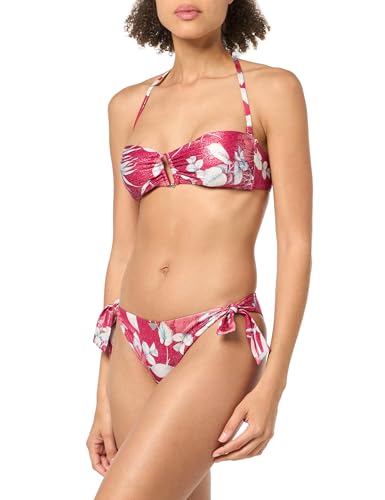 Emporio Armani Damen Band & Bow Brief Floral Bikini Set, HIBISCU Print/Cherry, S Emporio Armani Damen Band & Bow Brief Floral Bikini Set, HIBISCU Print/Cherry, S von Emporio Armani