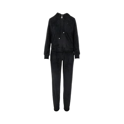 Emporio Armani Damen Chenille Loungewear Zip Tracksuit Sweatshirt, Schwarz, L Emporio Armani Damen Chenille Loungewear Zip Tracksuit Sweatshirt, Schwarz, L von Emporio Armani