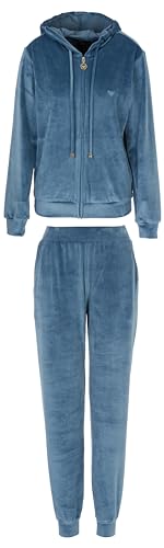 Emporio Armani Damen Chenille Loungewear Zip Tracksuit Sweatshirt, Sturm, S Emporio Armani Damen Chenille Loungewear Zip Tracksuit Sweatshirt, Sturm, S von Emporio Armani