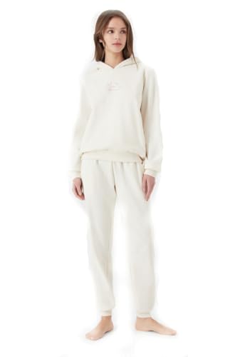 Emporio Armani Damen Chenille Loungewear Zip Tracksuit Sweatshirt, joghurt, S Emporio Armani Damen Chenille Loungewear Zip Tracksuit Sweatshirt, joghurt, S von Emporio Armani