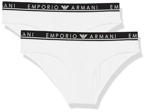 Emporio Armani Damen Emporio Armani Women's 2-pack Iconic Logoband Briefs, Weiß, S EU von Emporio Armani