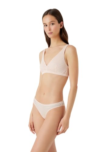 Emporio Armani Damen Emporio Armani Women's Bralette All Over Logo Mesh Bra, Nude, M EU von Emporio Armani