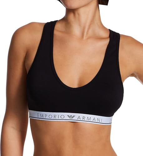 Emporio Armani Damen Emporio Armani Women's Bralette Iconic Logoband Bra, Schwarz, L EU von Emporio Armani