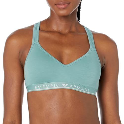 Emporio Armani Damen Emporio Armani Women's Bralette Iconic Logoband Padded Bra, Arctic, M EU von Emporio Armani