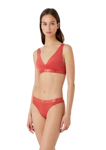 Emporio Armani Damen Emporio Armani Women's Bralette With Removable And Iconic Microfiber Padded Bra, Cinnamon, M EU von Emporio Armani