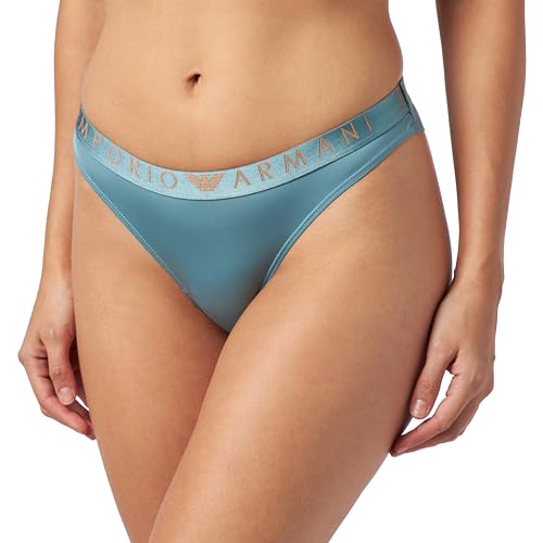 Emporio Armani Damen Emporio Armani Women's Brazilian Iconic Microfiber Briefs, Arctic, L EU von Emporio Armani