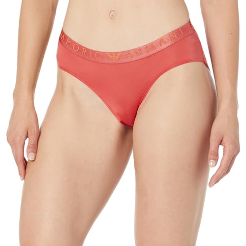 Emporio Armani Damen Emporio Armani Women's High Iconic Microfiber Briefs, Cinnamon, M EU von Emporio Armani