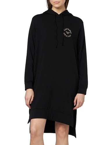 Emporio Armani Damen Emporio Armani Women's Home Dress Viscose Fleece Sweatshirt, Schwarz, M EU von Emporio Armani