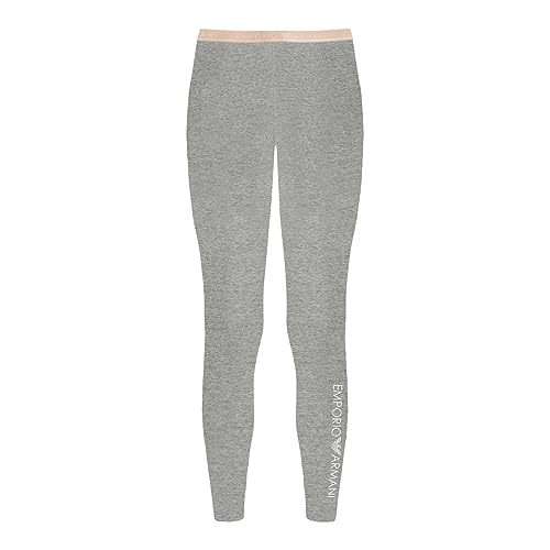 Emporio Armani Damen Emporio Armani Women's Iconic Logoband Leggings, Light Grey Melange, L EU von Emporio Armani