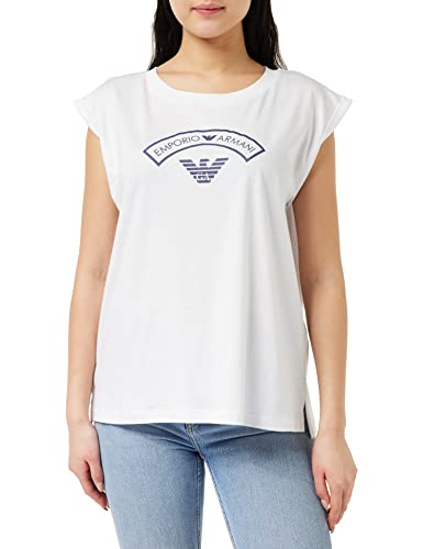 Emporio Armani Damen Emporio Armani Women's Logomania Tank Top Fashion Vest, Weiß, M EU von Emporio Armani