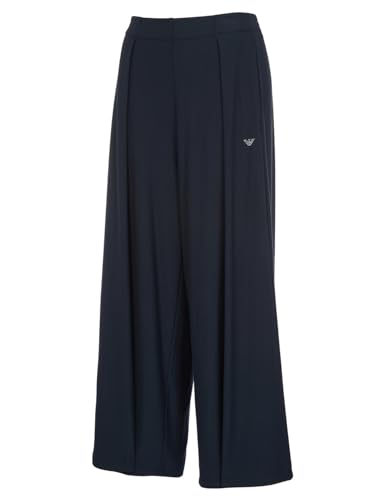 Emporio Armani Damen Emporio Armani Women's Loose Fit Viscose Fleece Sweatpants, Marine, XS EU von Emporio Armani