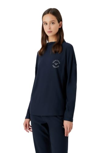 Emporio Armani Damen Emporio Armani Women's Sweater Viscose Fleece Sweatshirt, Marine, XS EU von Emporio Armani