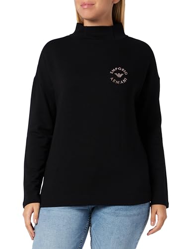 Emporio Armani Damen Emporio Armani Women's Sweater Viscose Fleece Sweatshirt, Schwarz, M EU von Emporio Armani