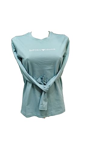 Emporio Armani Damen Emporio Armani Women's T-shirt Iconic Logoband T Shirt, Arctic, M EU von Emporio Armani