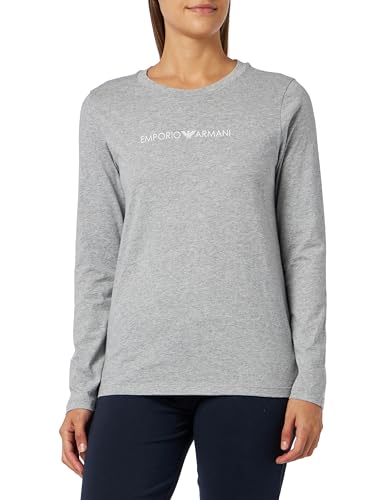 Emporio Armani Damen Emporio Armani Women's T-shirt Iconic Logoband T Shirt, Light Grey Melange, XS EU von Emporio Armani