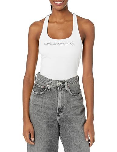 Emporio Armani Damen Emporio Armani Women's Tank Iconic Logoband T Shirt, Weiß, M EU von Emporio Armani