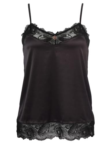 Emporio Armani Damen Emporio Armani Women's Tank Top Eternal Lace T Shirt, Schwarz, L EU von Emporio Armani