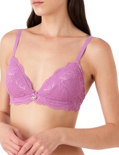 Emporio Armani Damen Emporio Armani Women's Triangle Eternal Lace Padded Bra, Hortensia, M EU von Emporio Armani