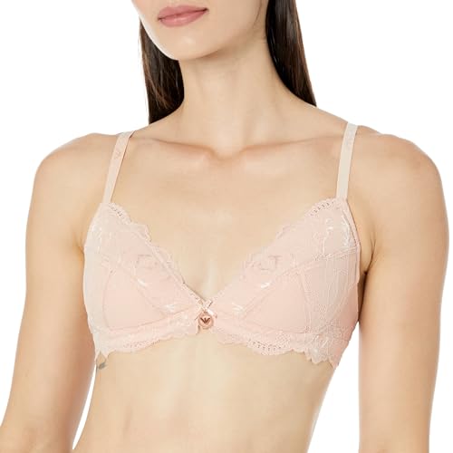 Emporio Armani Damen Emporio Armani Women's Triangle Eternal Lace Padded Bra, Nude, S EU von Emporio Armani