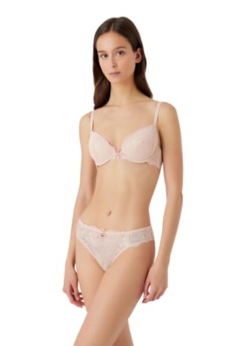 Emporio Armani Damen Emporio Armani Women's With Removable Pads And 2loop Eternal Lace Push Up Bra, Beige, 36 / 80A EU von Emporio Armani