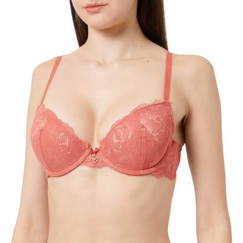 Emporio Armani Damen Emporio Armani Women's With Removable Pads And 2loop Eternal Lace Push Up Bra, Beige, 36 / 80A EU von Emporio Armani