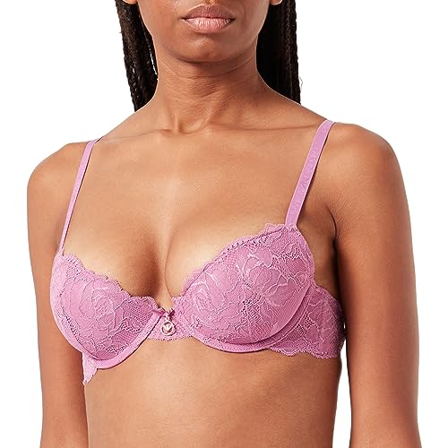 Emporio Armani Damen Emporio Armani Women's With Removable Pads And 2loop Eternal Lace Push Up Bra, Blau, 34 / 75A EU von Emporio Armani