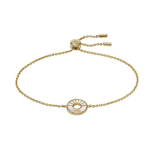 EMPORIO ARMANI Armband Für Frauen Essential, Innenlänge: 160-235mm, Größe Anhänger: 12X12mm Gold-Sterling-Silber-Armband, EG3558710 von Emporio Armani