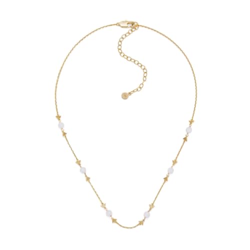 Emporio Armani Damen-Edelstahl- oder Sterlingsilber-Halskette mit Karabinerverschluss, Sonnenaufgang Gold von Emporio Armani